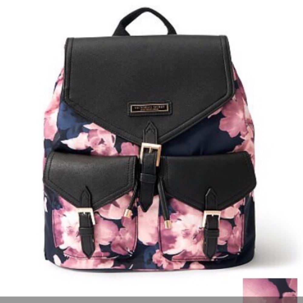 Night bloom Victoria's Secret backpack back pack travel nwt - Picture 2 of 2